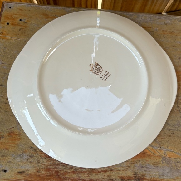 6 Pieces French Saxon China Pine Cone Pattern - Picture 4 of 11